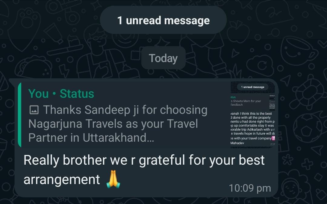Nagarjuna Travels Customer Testimonial 27